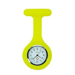 Montre de poche en silicone pour infirmières, étudiantes en médecine, avec broche ; logo personnalisable ; montre cadeau du fabricant - Product Image 1