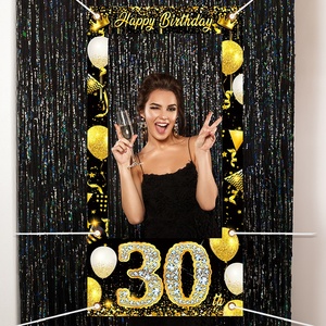 Cadre <span class=keywords><strong>de</strong></span> photomaton 18e 30e 40e 50e <span class=keywords><strong>anniversaire</strong></span> Accessoires photo <span class=keywords><strong>de</strong></span> fête d'<span class=keywords><strong>anniversaire</strong></span> pour adultes pour <span class=keywords><strong>toile</strong></span> <span class=keywords><strong>de</strong></span> <span class=keywords><strong>fond</strong></span> <span class=keywords><strong>de</strong></span> fête d'<span class=keywords><strong>anniversaire</strong></span> - Product Image 2