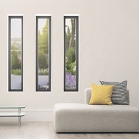 DAIYA fenêtres en aluminium noir avec isolation