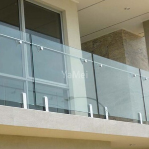 Barandilla de Vidrio Inteligente Moderna Personalizada con Tira de Luz LED, Sistema de Inducción Antiescalada, Vidrio Templado para Balcón, Escalera, Villa, Hotel - Product Image 1