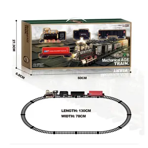 <span class=keywords><strong>Tren</strong></span> de Juguete Clásico, Modelo de <span class=keywords><strong>Tren</strong></span> Eléctrico Inteligente, Simulación de <span class=keywords><strong>Tren</strong></span> de Vapor con Luz, Música y Humo para Niños - Product Image 1