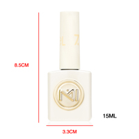 ZRKGEL Top Coat 3D Effet Goutte d'Eau Sans Essuyage Transparent Effet Goutte de Pluie Non Toxique Gel Polish UV/LED Qualité Salon DIY