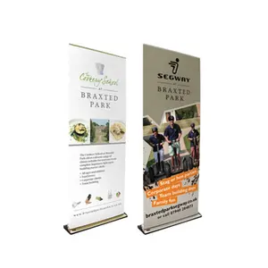Custom rollup banner stands Pull Roll Up Banners Display Stand with 180g PP screen