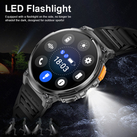 Reloj Inteligente LIGE BWK66 (10 Días de Batería) para Hombre, Contesta Llamadas, Linterna LED, Música, Monitor de Actividad Física, Compatible con Android e iOS