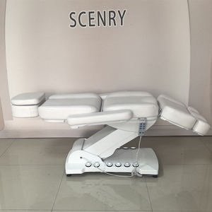 Luxury <b>LED</b> Light Base with Foot Control White 3 Motors High Load-bearing Beauty Massage <b>Bed</b> Beauty Salon Facial <b>Bed</b> - Product Image 2