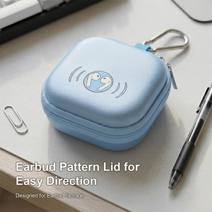 Mini Auriculares Inalámbricos Intrauditivos Ligeros, Estuche de Transporte EVA, Bolsa de Almacenamiento con Mosquetón - Product Image 4