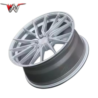 Rines de Aleación de Diseño Cóncavo con Acabado Cromado de 19X8.5 Pulgadas, Compatibles con Mustang, Audi A4, A6, BMW F30, G20, E90, Rines para Automóviles de Pasajeros