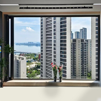 Ventanas de Aluminio con Microventilación, Modo Inclinable, Seguras, con Aislamiento Térmico, Resistentes a Impactos, con Espacio de 6mm y 8mm para Intercambio de Aire Fresco