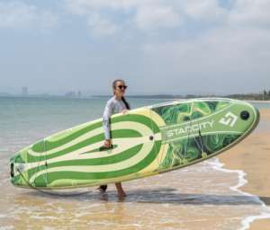 Planche de <span class=keywords><strong>paddle</strong></span> <span class=keywords><strong>gonflable</strong></span> fabriquée en Chine 11'x34''x6'' Planche de <span class=keywords><strong>paddle</strong></span> <span class=keywords><strong>gonflable</strong></span> personnalisée pour les sports nautiques et le surf - Product Image 1