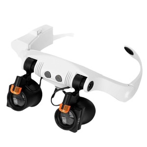 Professional LED Illuminated Eyewear with 21 Interchangeable Lenses <strong>Headband</strong> <strong>Magnifier</strong> for Jewelry and Watch Repair - Product Image 1