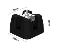 Isolateur de vibrations en caoutchouc Tampon anti-vibration Support de montage de climatisation Mini base de montage de climatiseur de type fendu