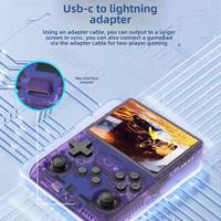 Nouvelle console de jeu portable R40S PRO 64 Go 128 Go avec écran HD de 3,5 pouces, système Arkos, 3500 mAh pour cadeau d'enfant