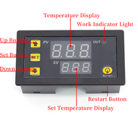 W3230 12V 24V AC110-220V Probe Line 20A Digital Temperature Control LED Display Thermostat Heat/Cooling Control Instrument