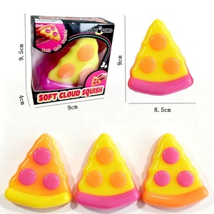 Nouveauté : Jouet Squishy Pizza en Pâte à Modeler et Peluche, 8,5x9cm, à Remontée Lente, Anti-Stress, Jouet Sensoriel à Presser, Couleur Personnalisable - Product Image 1