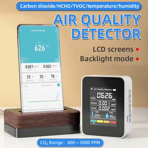 Détecteur de qualité de l'air intelligent multifonction Hedao PG-L58 5 en 1, détecteur de dioxyde de carbone infrarouge Wifi, compteur de CO2 - Product Image 4