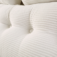 Nouvelle coussin de tête de lit triangulaire en velours côtelé haut de gamme, amovible et lavable, pour dossier de canapé