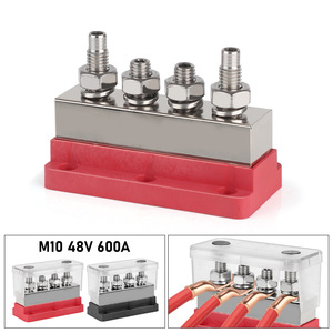 M10 600A Aluminum Screw <b>Terminal</b> Block For <b>Battery</b> Marine RV Truck Use - Product Image 3