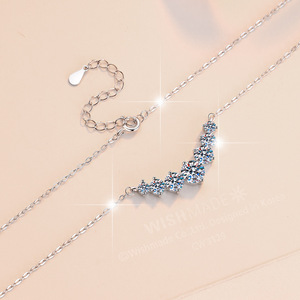<span class=keywords><strong>Collana</strong></span> <span class=keywords><strong>con</strong></span> ciondolo a <span class=keywords><strong>cuore</strong></span> in moissanite VVS GRA da 2,8 carati in argento sterling S925, regalo da donna, spedizione dagli USA - Product Image 2