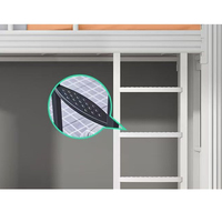 Cadre pliable en fer de lit superposé en acier moderne le mieux classé pour chambre à coucher, hôtel ou école