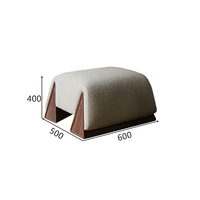 Skandinavischer Stil Moderner Relaxsessel Umweltfreundlicher Handgefertigter Luxus-Einzelsessel Dreieckige Holzbeine Teddy Wohnzimmer