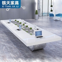 XTHYZ-049 Modern ofis mobilyaları Set Made çin konferans odası toplantı alanı için melamin kurulu toplantı masası sandalye içerir