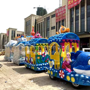 Hot Children Lunapark Tren eléctrico Paseo con batería Niños Ocean Themed Trackless Train 14 Asientos Paseos de entretenimiento para la venta - Product Image 2