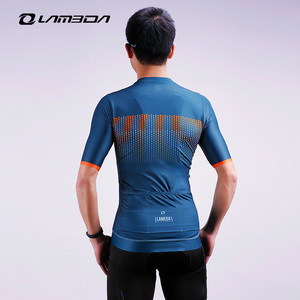 LAMEDA ropa deportiva MTB OEM de la manga corta de encargo Italin fabricante de la tela de los hombres ciclismo Jersey - Product Image 3