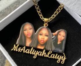 Uwin Tùy Chỉnh Hình Ảnh Mặt Dây Chuyền Thư Vòng Cổ Bộ Nhớ Đồ Trang Sức Thép Không Gỉ Thời Trang Phụ Nữ Người Đàn Ông Chuỗi - Product Image 3