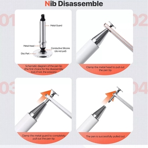 Mẫu miễn phí độ chính xác cao sử dụng duy nhất từ hút điện dung thụ động bút điện thoại di động cảm ứng <span class=keywords><strong>Stylus</strong></span> với 2 đầu bút - Product Image 5