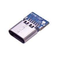 PCB 마운트 및 SMT 납땜이 있는 Type-C 14P/16P 암 소켓, 고속 충전 인터페이스 USB 커넥터