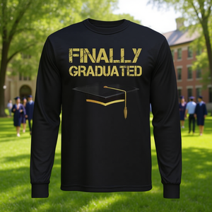 Maglietta a maniche lunghe per laureati e studenti in occasione della laurea - Product Image 3