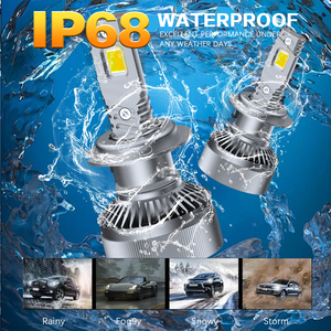 Ake V89 App <span class=keywords><strong>Bluetooth</strong></span> ba màu 3000K Led 4300K xe đèn pha Bóng đèn 13000lm 6000K đèn pha Bóng đèn 3 màu sắc Led Đèn Pha ứng dụng - Product Image 2