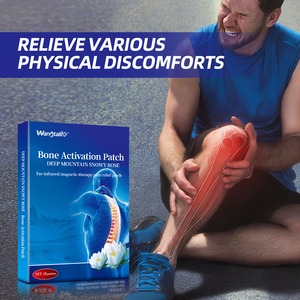 Patch d'activation osseuse à base de plantes Deep Mountain Snowy Rose, 8 pièces |   Thérapie magnétique par infrarouge lointain pour soulager les douleurs articulaires et dorsales - Product Image 4