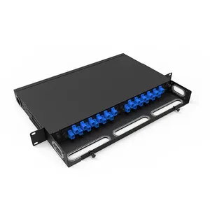 Bandeja De Emenda 12/24 Fibra Mtp/Otrans 8 Cassetes Port High Density Patch Panel