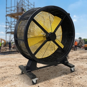 Ventilateur industriel mobile MX-S100, 30 pouces, en plastique PP, diamètre 100 cm, autoportant, résistant aux vents forts, débit d'air 25000 m3/h - Product Image 1