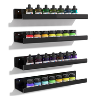 Étagère murale en acrylique transparent pour vernis à ongles