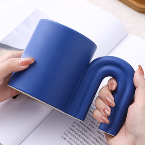 แก้วกาแฟเซรามิกรีไซเคิล, คอลเลกชั่นแนวโค้งถ้วยกาแฟสีขาวและจานรองชุดชาเป็นมิตรต่อสิ่งแวดล้อมโรงงานเซรามิก - Product Image 6