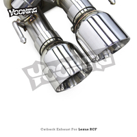 Système d'échappement à soupape de course pour Lexus RC F/RCF 5.0L 2015-2021 Sport X Pipe Sound Muffler Tuyau d'échappement en acier inoxydable avec embouts