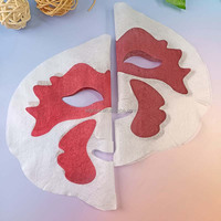 Masque facial jetable portable en Tencel pour soins de la peau et traitement de beauté, outils DIY, thermochromique, 220x200mm, tissage uni