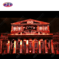 Anpassbare 3D-Mapping-Projektion Gebäude-Lichtshow Projektor Große Wand-Mapping 3D-Kunst-Projektion