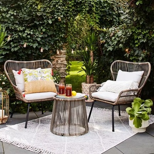 Conjunto de <span class=keywords><strong>muebles</strong></span> de jardín de exterior Silla tejida de ratán <span class=keywords><strong>Muebles</strong></span> de jardín de <span class=keywords><strong>aluminio</strong></span> para jardines y terrazas - Product Image 6