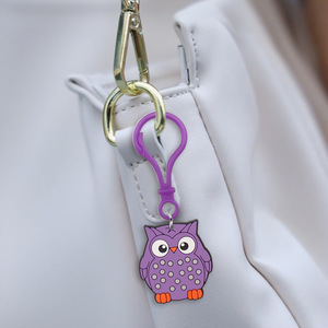 Nouveau porte-clés PVC hibou mignon 2026, breloque de sac de dessin animé, compact et polyvalent, personnalisation Llavero - Product Image 2