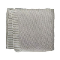 Nouveau-né bébé tricot couleur unie dentelle couverture luxe doux coton chaud confortable câlin poussette berceau couverture pour nouveau-né nourrissons