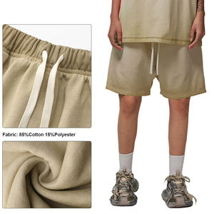 Шорты из хлопка и полиэстера, 385 г, Короткие хлопковые винтажные мужские французские махровые шорты - Product Image 3