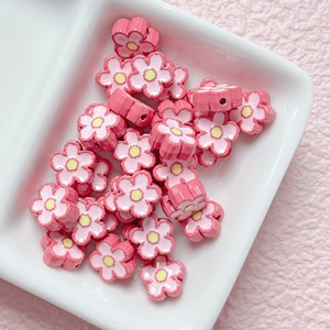 Las cuentas sueltas de aceite de goteo de aleación de flores frescas de verano más populares DIY materiales hechos a mano accesorios de joyería - Product Image 3