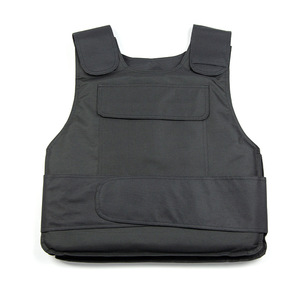 Gilet pare-couteaux souple et rigide, taille unique, noir, protection tactique pour agents de sécurité, campus, banques - Product Image 1