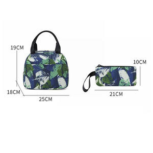 Mochila escolar de bolsillo <span class=keywords><strong>para</strong></span> <span class=keywords><strong>adolescentes</strong></span>, Enfriador de almuerzo, con estampado de flores personalizado <span class=keywords><strong>para</strong></span> niños, 24 horas de duración, moda en línea - Product Image 4