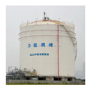 API Large Single Container Containment LNG-Tanks 10000 ~ 50000 M3 Kryogener vertikaler Kohlenstoffs tahl
