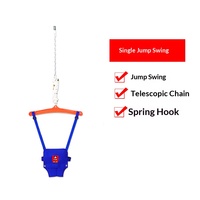 Balançoire-sauteuse pour bébé avec support en bois massif, chaîne réglable, fonctionnement manuel, utilisation en intérieur, 2-3 ans, unisexe, capacité de charge de 12 kg, design moderne