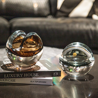 Table basse de salon moderne haut de gamme lumineuse et luxueuse Vases en verre et en cristal de créateurs